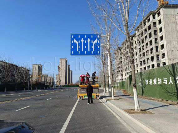 Case of Reflective Street Sign