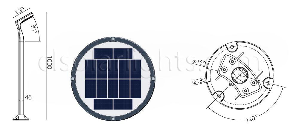 Dimensions of Solar Pathway Light