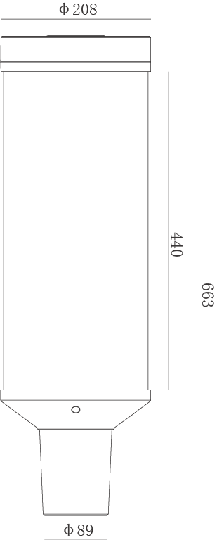 Dimensions of LED Garden Light CL-TYD-005