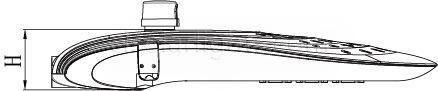 Dimensions of LED Street Light CL-LEDLD-002