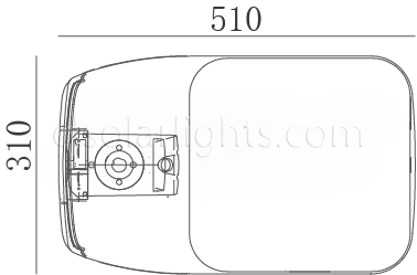 Dimensions of LED Street Light CL-LEDLD-003