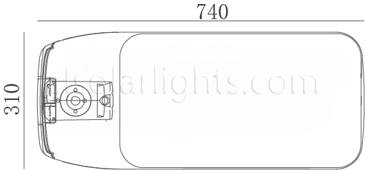 Dimensions of LED Street Light CL-LEDLD-003